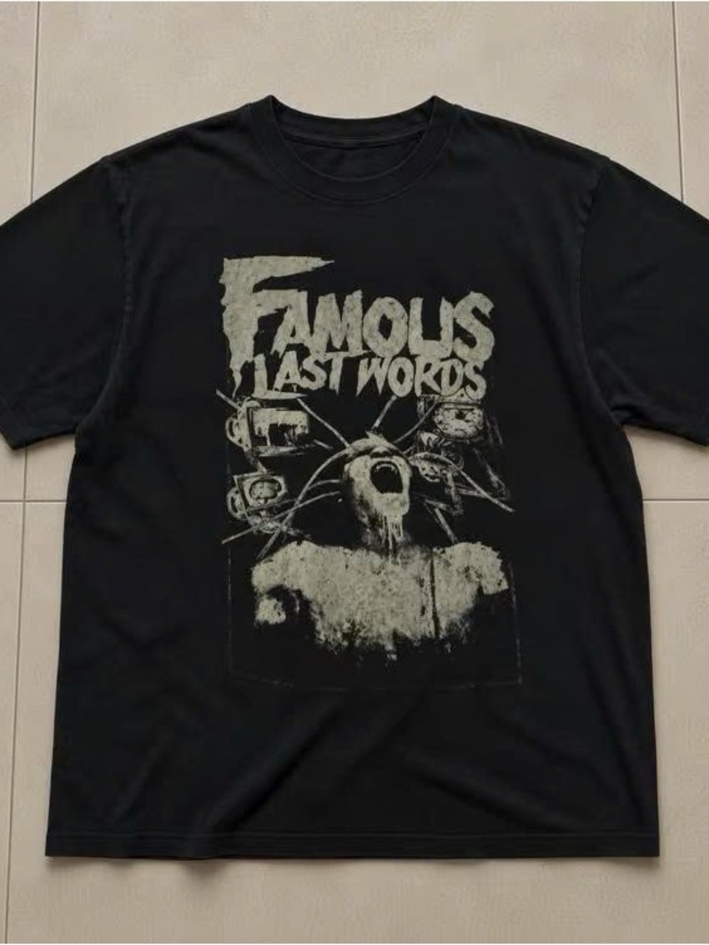 Famous Last Words Black Graphic Tee
